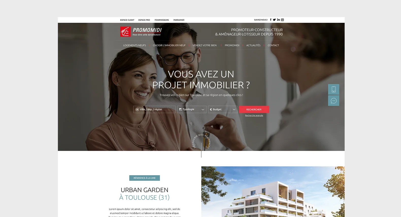 Promomidi / Site web