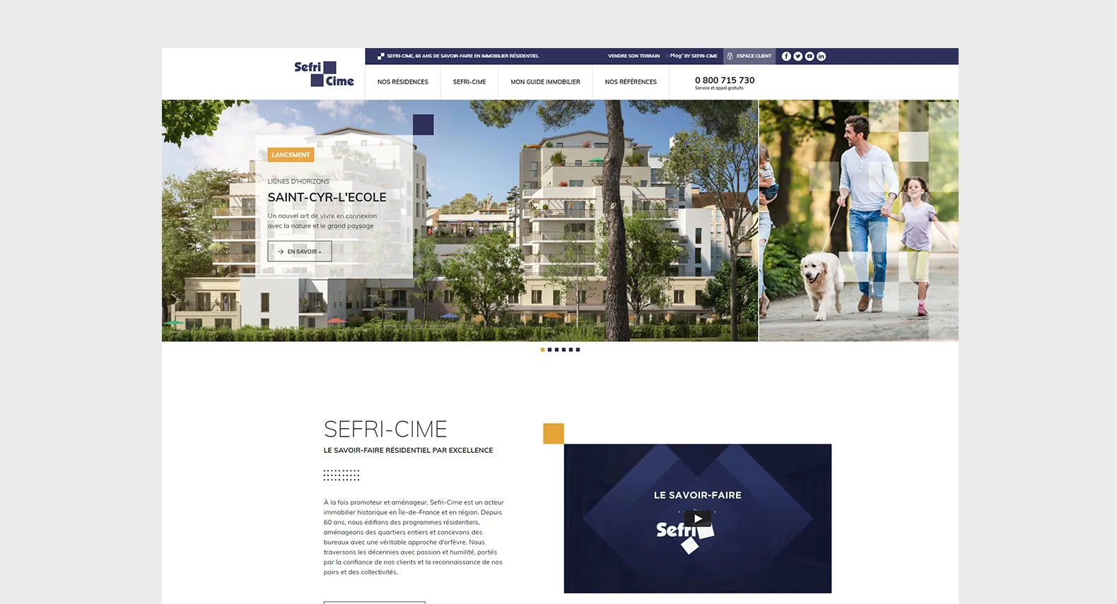 Sefri-Cime / Site web